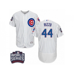 Men's Majestic Chicago Cubs #44 Anthony Rizzo White 2016 World Series Bound Flexbase Authentic Collection MLB Jersey