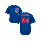 Men's Majestic Chicago Cubs #54 Aroldis Chapman Replica Royal Blue Alternate Cool Base MLB Jersey