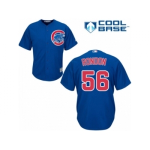 Men's Majestic Chicago Cubs #56 Hector Rondon Replica Royal Blue Alternate Cool Base MLB Jersey