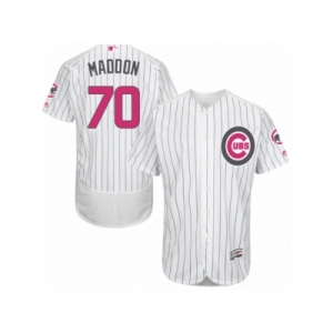 Men's Majestic Chicago Cubs #70 Joe Maddon Authentic White 2016 Mother's Day Fashion Flex Base MLB Jersey