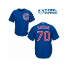 Men's Majestic Chicago Cubs #70 Joe Maddon Replica Royal Blue Alternate Cool Base MLB Jersey