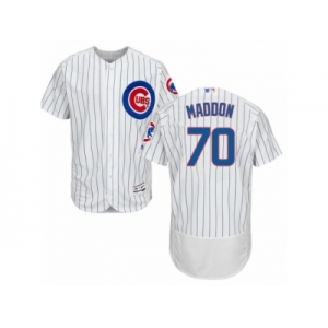 Men's Majestic Chicago Cubs #70 Joe Maddon White Flexbase Authentic Collection MLB Jersey