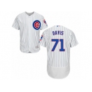 Men's Majestic Chicago Cubs #71 Wade Davis White Home Flexbase Authentic Collection MLB Jersey