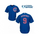 Men's Majestic Chicago Cubs #9 Javier Baez Replica Royal Blue Alternate Cool Base MLB Jersey