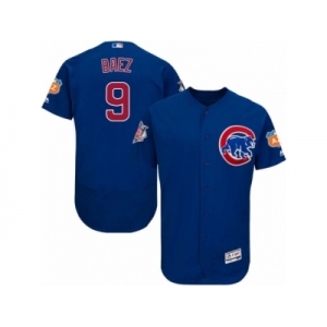 Men's Majestic Chicago Cubs #9 Javier Baez Royal Blue Flexbase Authentic Collection MLB Jersey