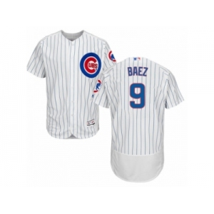 Men's Majestic Chicago Cubs #9 Javier Baez White Flexbase Authentic Collection MLB Jersey