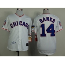 mlb chicago cubs #14 banks white[m&n 1968]