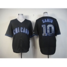 mlb jerseys chicago cubs #10 santo black[fashion]