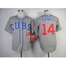 mlb jerseys chicago cubs #14 banks grey