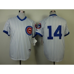 mlb jerseys chicago cubs #14 banks white(blue strip)[1988 m&n]