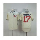 mlb jerseys chicago cubs #17 bryant cream[1929 m&n][bryant]