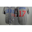 mlb jerseys chicago cubs #17 bryant grey