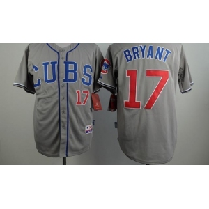 mlb jerseys chicago cubs #17 bryant grey