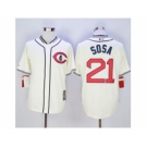 mlb jerseys chicago cubs #21 sosa cream