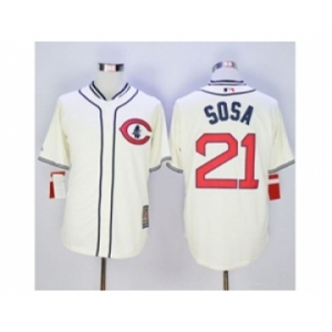 mlb jerseys chicago cubs #21 sosa cream