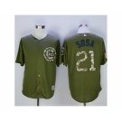 mlb jerseys chicago cubs #21 sosa green[sosa]