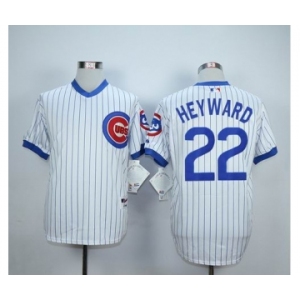 mlb jerseys chicago cubs #22 heyward white(grey strip)[m&n heyward]