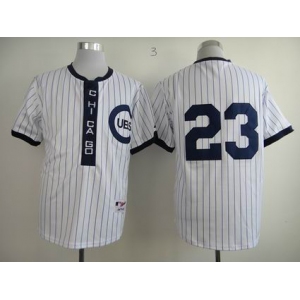 mlb jerseys chicago cubs #23 sandberg white(blue strip)[2013 new]