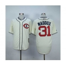 mlb jerseys chicago cubs #31 maddux cream[1929 m&n]