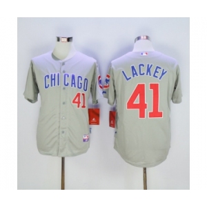 mlb jerseys chicago cubs #41 john lackey grey-1[lackey]