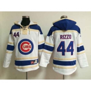 mlb jerseys chicago cubs #44 rizzo blue-white[pullover hooded sweatshirt]