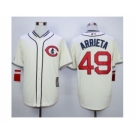 mlb jerseys chicago cubs #49 arrieta cream