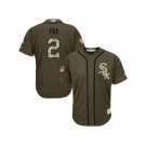 Chicago White Sox #2 Nellie Fox Green Salute to Service Stitched Baseball Jersey