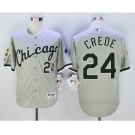 Chicago White Sox #24 Joe Crede Grey 2005 World Series Stitched Baseball Jersey[Crede]