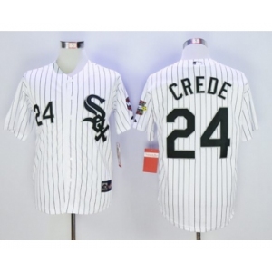 Chicago White Sox #24 Joe Crede White 2005 World Series Stitched Baseball Jersey[Crede]