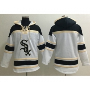 Chicago White Sox Blank White Sawyer Hooded Sweatshirt Baseball Hoodie