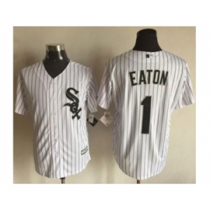 Men Chicago White Sox #1 Adam Eaton White 2016 Official Cool Base Jersey
