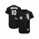 Men Chicago White Sox #10 Yoan Moncada Black Flexbase Authentic Collection Stitched MLB Jersey