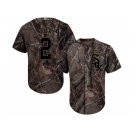 Men Chicago White Sox #2 Nellie Fox Camo Realtree Collection Cool Base Stitched MLB Jersey