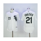 Men Chicago White Sox #21 Todd Frazier Majestic White Flexbase Authentic Collection Player Jersey