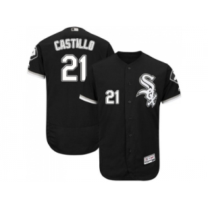 Men Chicago White Sox #21 Welington Castillo Black Flexbase Authentic Collection Stitched MLB Jersey