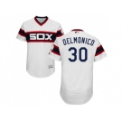 Men Chicago White Sox #30 Nicky Delmonico White Flexbase Authentic Collection Alternate Home Stitched MLB Jerseys