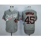 Men Chicago White Sox #45 Michael Jordan Gray 2016 Official Cool Base Jersey