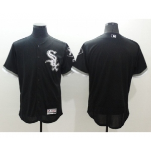 Men Chicago White Sox Black Majestic Black Flexbase Authentic Collection Jersey