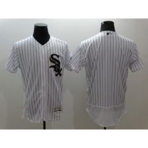 Men Chicago White Sox Black Majestic White Flexbase Authentic Collection Jersey