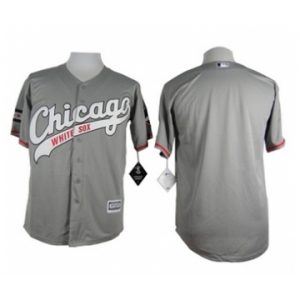 Men Chicago White Sox Blank Gray 2016 Official Cool Base Jersey