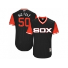 Men's 2017 Little League World Series White Sox #50 Mike Pelfrey Big Pelf Black Jersey