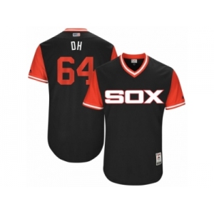 Men's 2017 Little League World Series White Sox #64 David Holmberg DH Black Jersey