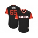 Men's 2017 Little League World Series White Sox #65 Nate Jones Jones Black Jersey