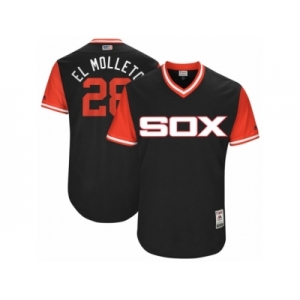 Men's 2017 Little League World Series White Sox Leury Garcia #28 El Molleto Black Jersey