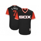 Men's 2017 Little League World Series White Sox Tim Anderson #7 B. Moss Black Jersey