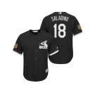 Men's Chicago White Sox #18 Tyler Saladino 2017 Spring Training Flex Base Authentic Collection Stitched Baseball Jersey