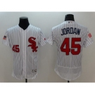 Men's Chicago White Sox #45 Michael Jordan Majestic White Fashion Stars & Stripes Flex Base Player Jersey