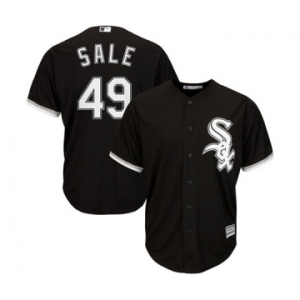 Men's Chicago White Sox #49 Chris Sale Majestic Black Cool Base Player Jersey