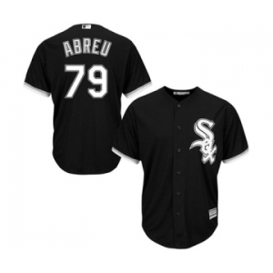 Men's Chicago White Sox #79 Jose Abreu Majestic Black Cool Base Player Jersey