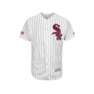 Men's Chicago White Sox Blank White Stitched 2016 Fashion Stars & Stripes Flex Base Baseball Jersey